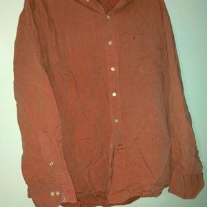 IZOD XL Button UP LIGHT RED LONG SLEEVE